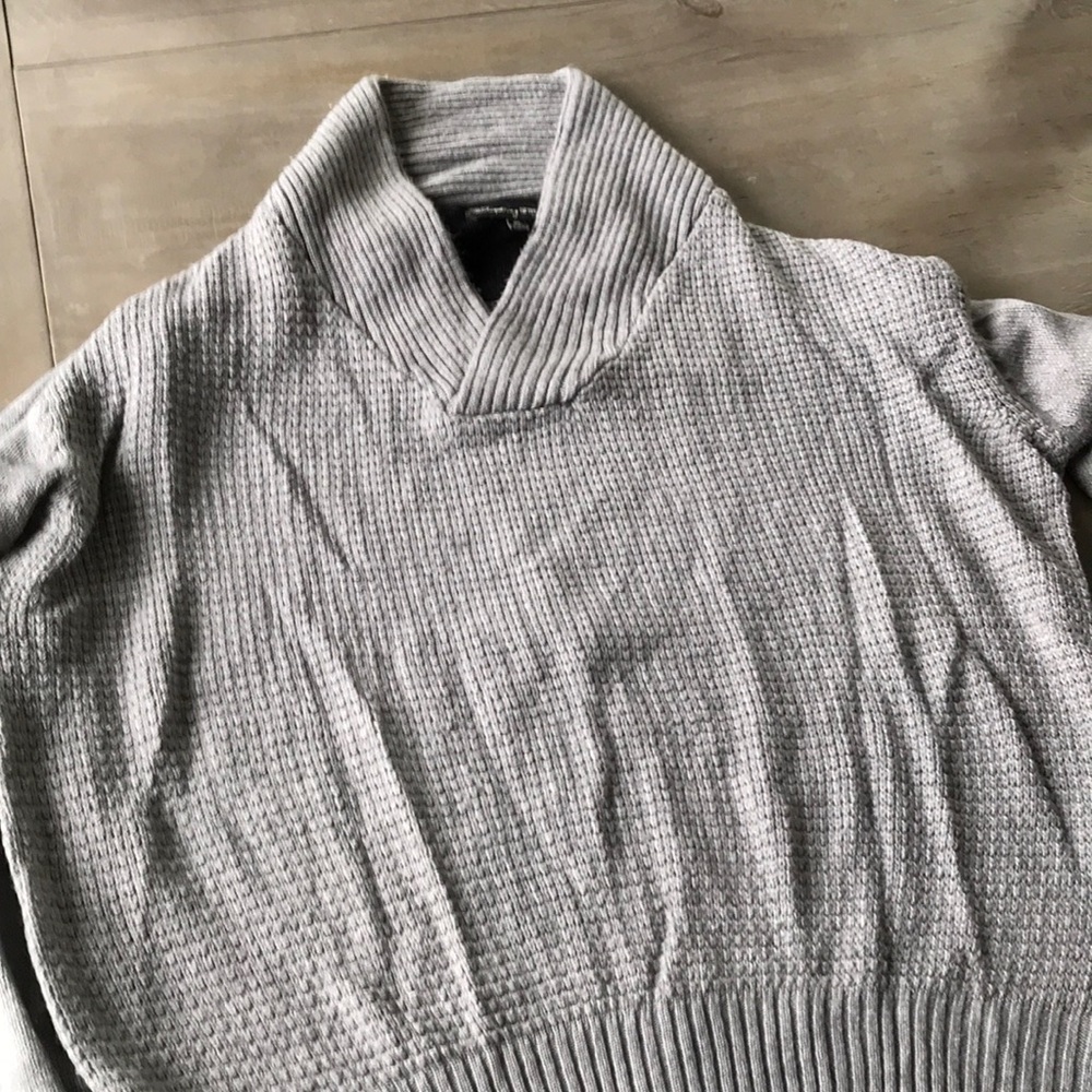 Gray Cal-neck sweater